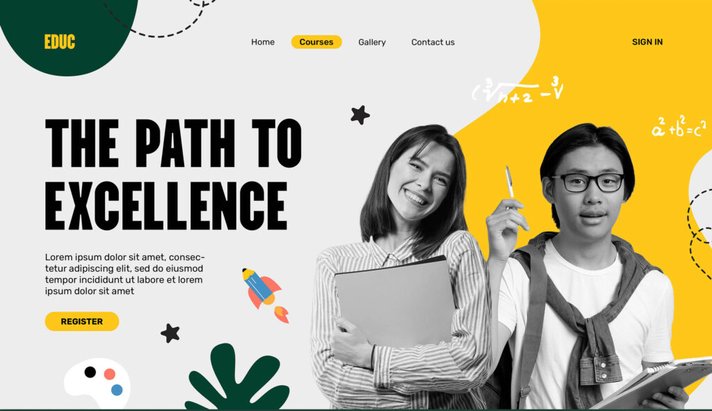 the path to execellence screen