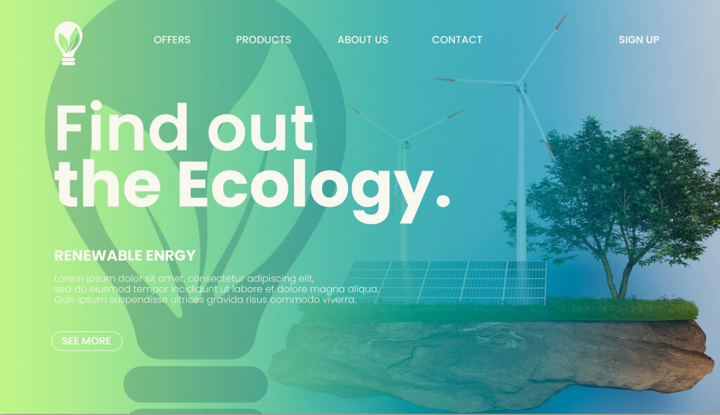 find out the ecology webiste interface